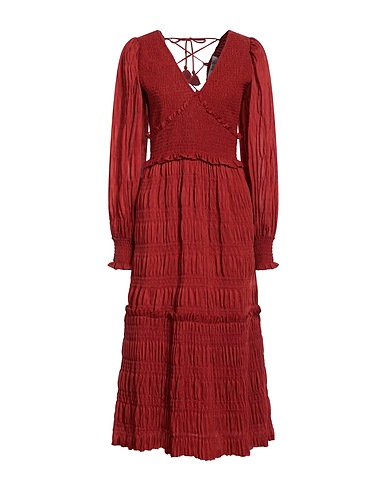 SEA Midi dress Rust 100% Polyester