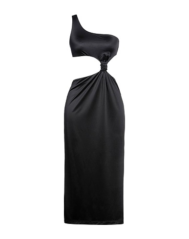 VERSACE Midi dress Black 78% Polyamide, 22% Elastane