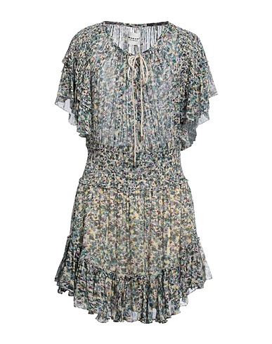 MARANT ÉTOILE Vestito corto Verde 100% Viscosa