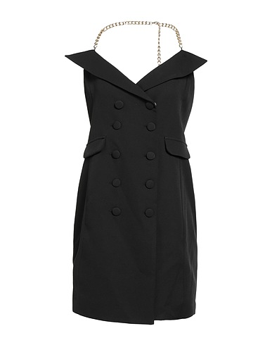 CRISTINAEFFE Midi dress Black 95% Polyester, 5% Elastane
