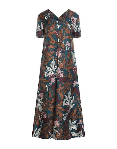'S MAX MARA Midi dress Deep teal 100% Silk