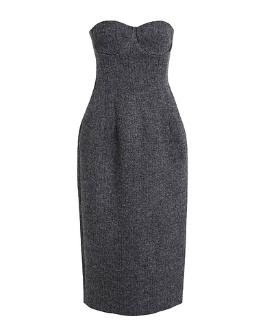 MAX&Co. Midi dress ADR DE-COATED Grey 46% Wool, 20% Acrylic, 16% Polyester, 15% Polyamide, 3% Textile fibres