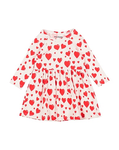 MINI RODINI Vestido para bebé  White 100% Organic cotton