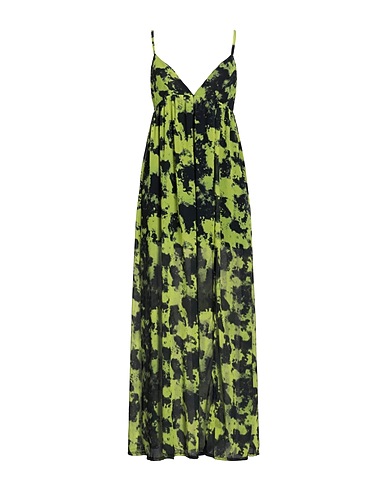 SHOPART Long dress Lime green 100% Polyester