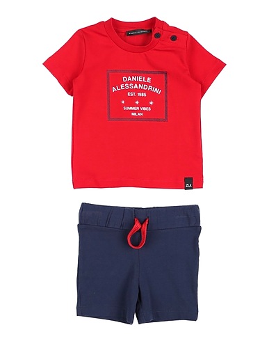 DANIELE ALESSANDRINI Baby co-ord Red 95% Cotton, 5% Elastane