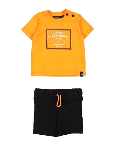 DANIELE ALESSANDRINI Completo Baby  Arancione 95% Cotone, 5% Elastan