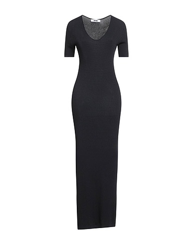 GRIFONI Long dress Black 65% Viscose, 35% Polyamide