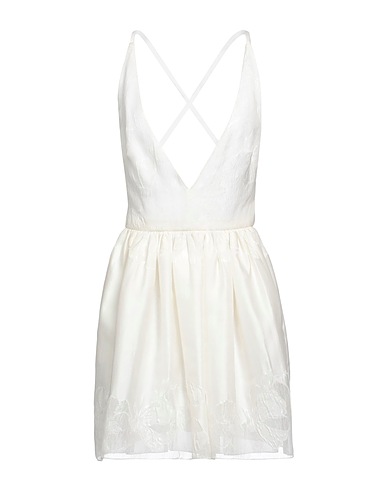 EMPORIO ARMANI Short dress Ivory 60% Silk, 36% Polyester, 4% Polyamide