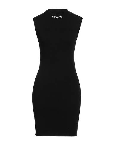HERON PRESTON Sheath dress Black 72% Viscose, 28% Polyester
