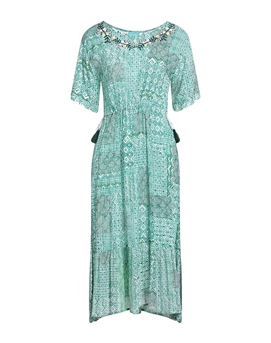 ICONIQUE Midi dress Green 100% Viscose