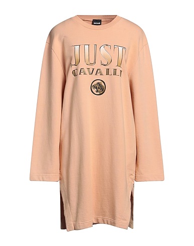 JUST CAVALLI Short dress Sand 100% Cotton, Elastane