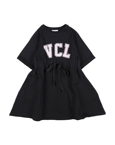 VICOLO Dress Black 96% Cotton, 4% Elastane