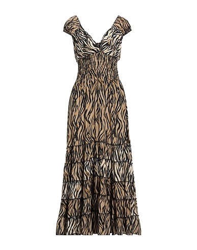 ICONIQUE Midi dress Sand 100% Polyester