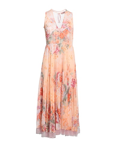 TWINSET Midi dress Apricot 100% Polyester