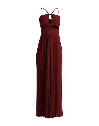 RAQUEL DINIZ Jumpsuits and Overalls Burgundy 69% Acetate, 31% Silk