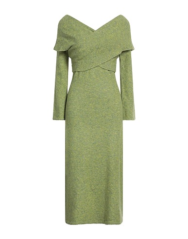 CULT GAIA Robe mi-longue Vert lime 68% Acrylique, 12% Polyester, 11% Nylon, 6% Laine, 3% Élasthanne