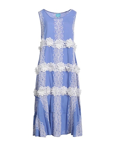 ICONIQUE Midi dress Light blue 100% Cotton
