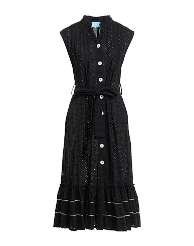 ICONIQUE Midi dress Black 100% Cotton