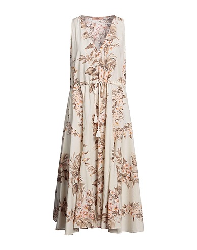 TWINSET Midi dress Ivory 100% Cotton