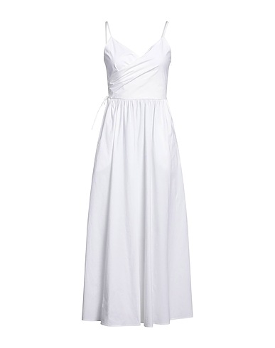 MARELLA Long dress White 95% Cotton, 5% Elastane