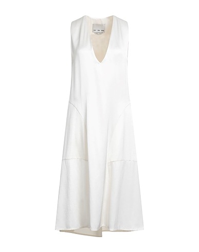 SA SU PHI Robe mi-longue Ivoire 57% Soie, 43% Viscose