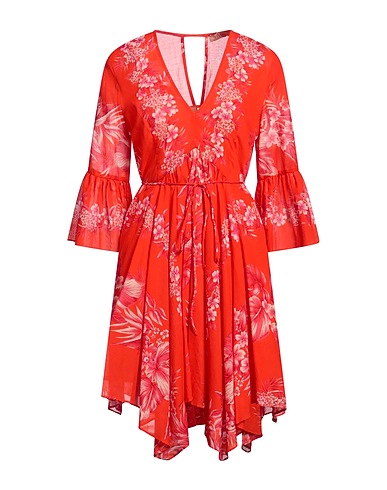 TWINSET Vestito corto Rosso pomodoro 100% Cotone