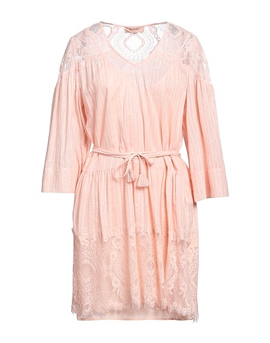 TWINSET Vestito corto Rosa chiaro 100% Cotone, Poliestere, Poliammide