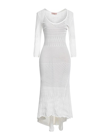 TWINSET Tubino Bianco 65% Viscosa, 35% Poliammide