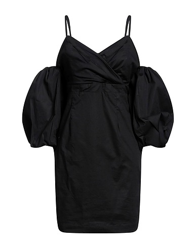 Z.O.E. ZONE OF EMBROIDERED Short dress Black 97% Polyester, 3% Elastane