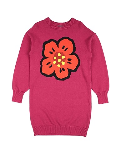 KENZO KIDS Kids’ dresses 79% Cotton, 10% Viscose, 7% Polyamide, 4% Wool