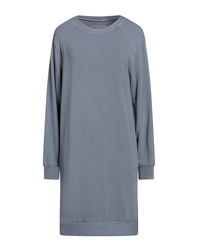 MAJESTIC FILATURES Short dress Grey 96% Viscose, 4% Elastane
