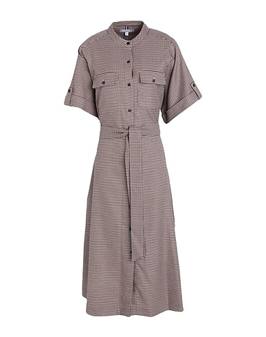 TOMMY HILFIGER Hemdkleid Bordeaux 63% Polyester, 34% Viskose, 3% Elastan