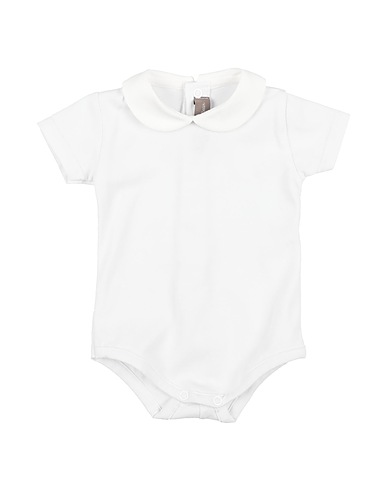 LITTLE BEAR Body Baby Bianco 100% Cotone