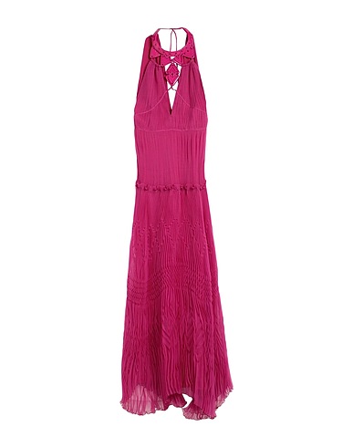 ALBERTA FERRETTI Long dress Mauve 100% Silk, Polyamide, Elastane