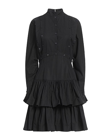 ROCHAS Shirt dress Black 100% Cotton