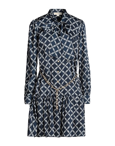 MICHAEL MICHAEL KORS Shirt dress Midnight blue 100% Polyester