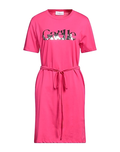 GAëLLE Paris Vestito midi Fucsia 100% Cotone