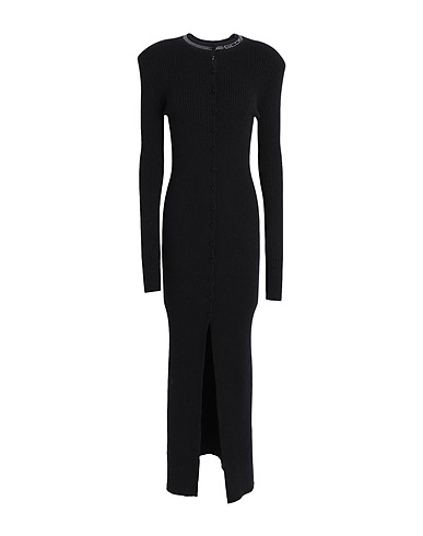 GCDS Vestito chemisier Nero 52% Viscosa, 26% Poliestere, 22% Poliammide