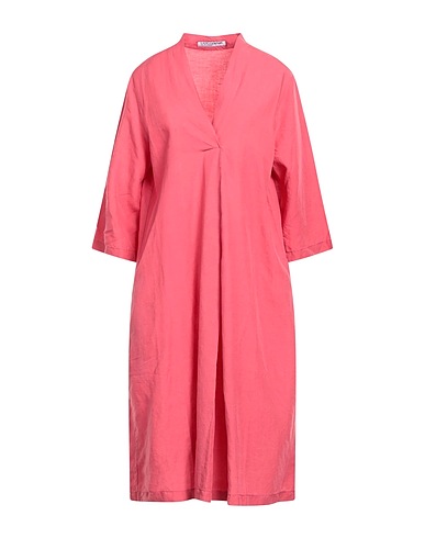 EUROPEAN CULTURE Midi-Kleid Antikrosa 69% Lyocell, 31% Leinen