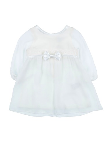 SEIDENWEISS Vestito Baby  Bianco 100% Seta, Poliestere