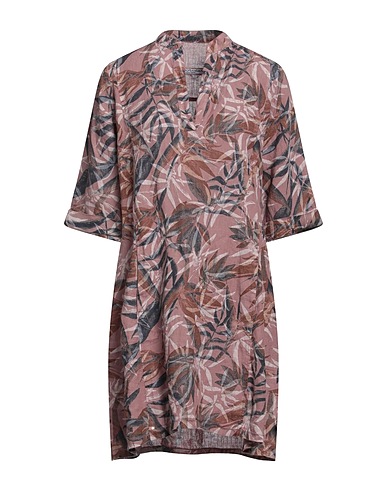 EUROPEAN CULTURE Short dress Antique rose 100% Linen