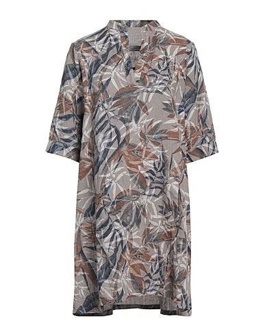 EUROPEAN CULTURE Sommerkleid GRIGIO 100% Leinen