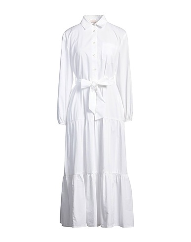 SEMICOUTURE Hemdkleid Weiß 100% Baumwolle