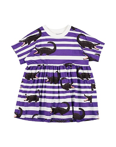 MINI RODINI Vestido para bebé  Purple 100% Organic cotton