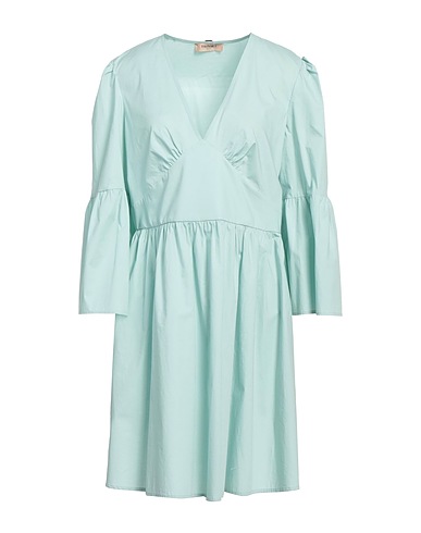 TWINSET Kurzes Kleid Säuregrün 96% Baumwolle, 4% Elastan