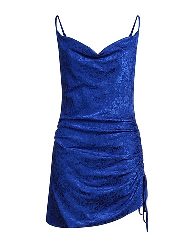 P.A.R.O.S.H. Short dress Blue 64% Viscose, 34% Polyester, 2% Elastane