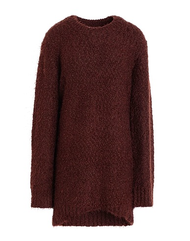 TOPSHOP ミニワンピース・ドレス チョコレートブラウン ポリエステル 45% / アクリル 30% / ナイロン 25%