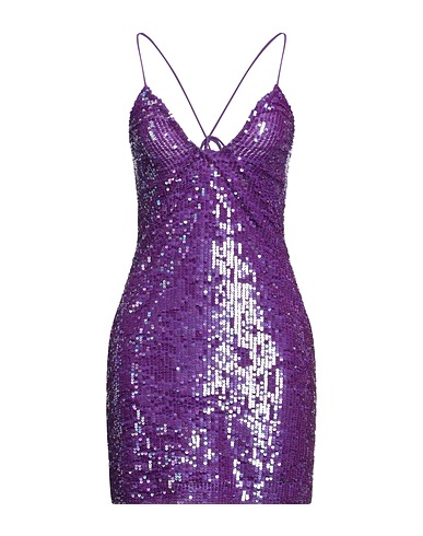 P.A.R.O.S.H. Vestito corto Viola 90% Poliammide, 10% Elastan