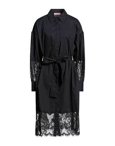 TWINSET Midi dress Black 100% Cotton