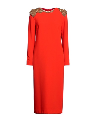 DRIES VAN NOTEN Midi dress Red 100% Polyester